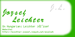 jozsef leichter business card